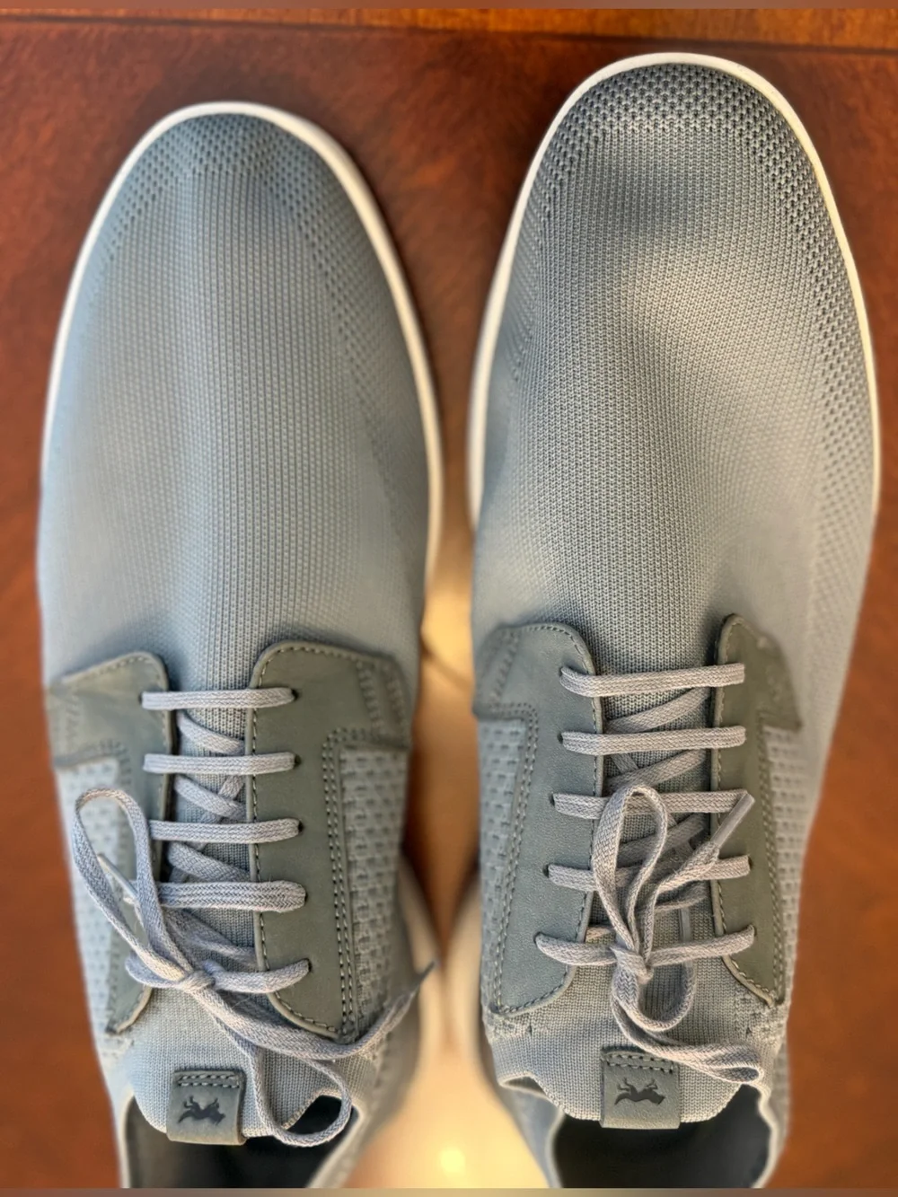 Wolf & Shepherd Swiftknit Plain Toe Derby Men’s Shoes Light Gray Size 15